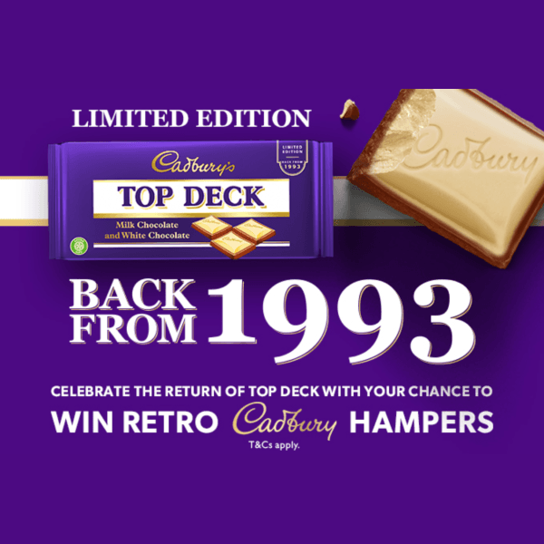 Competitions: Cadbury top deck challenge banner