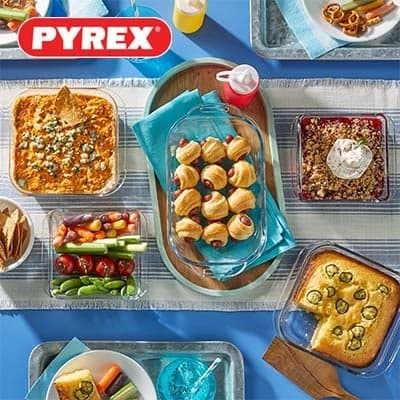 Bonus points to redeem against our Pyrex Cookware collection Reward Banner