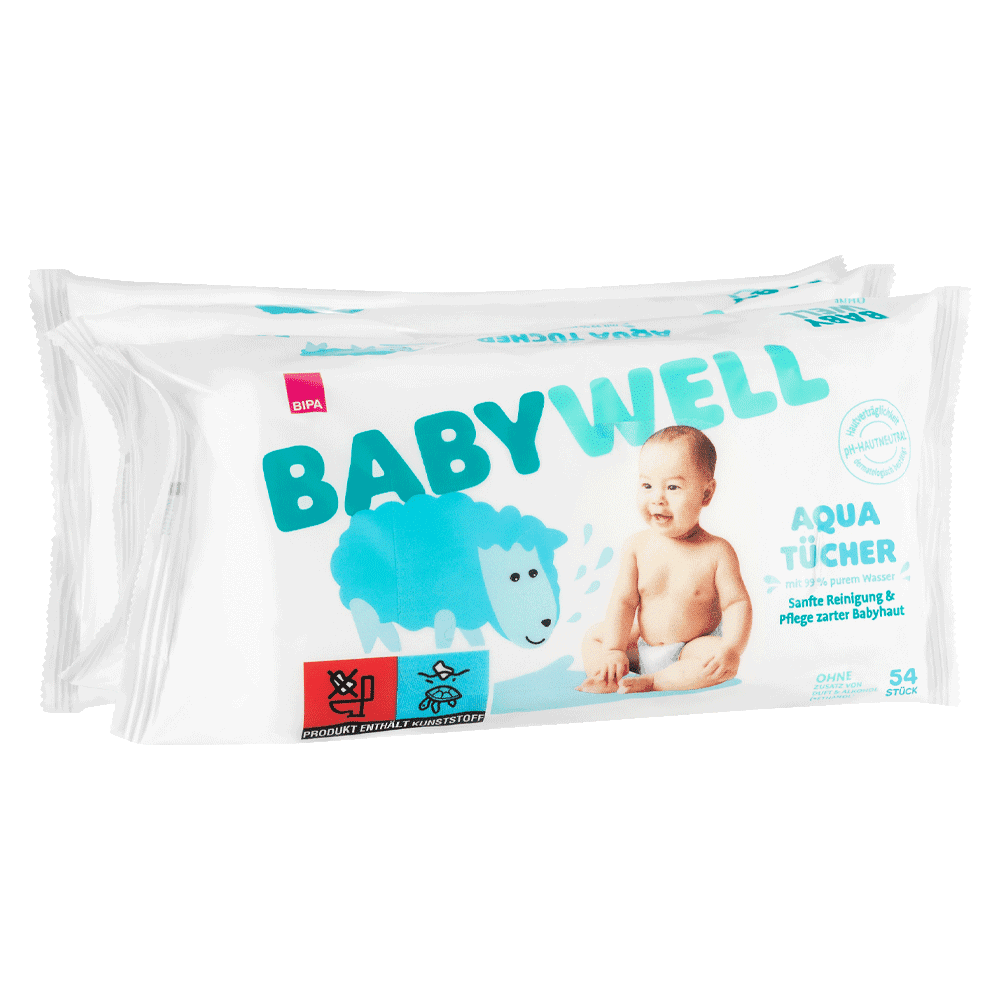 BABYWELL Aqua Tücher, 3x54 Stück Reward Banner